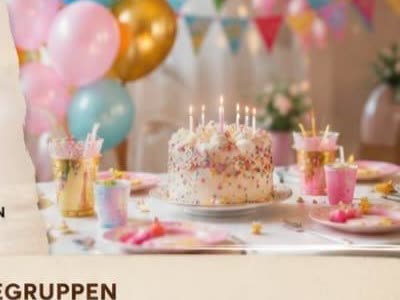 Festlich gedeckter Tisch für Kindergeburtstage und Feiern